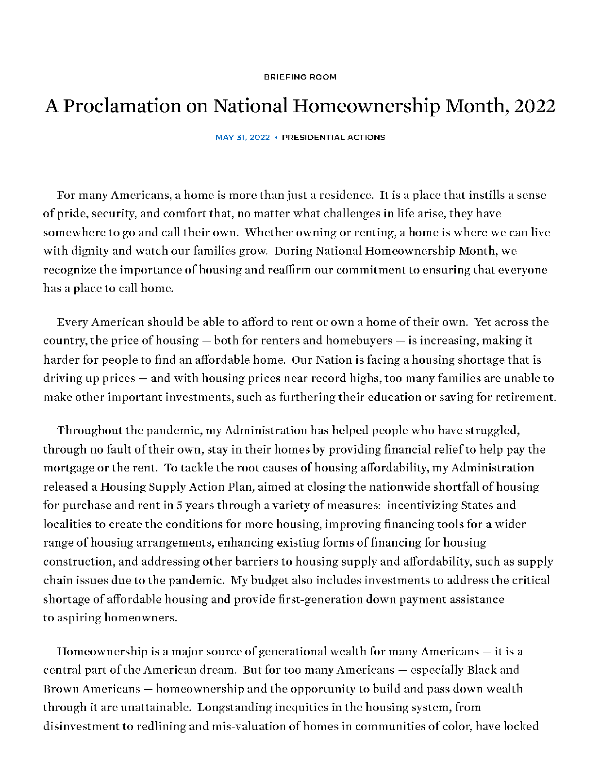 A Proclamation on National Homeownership Month 2022 _ The White House_Page_1